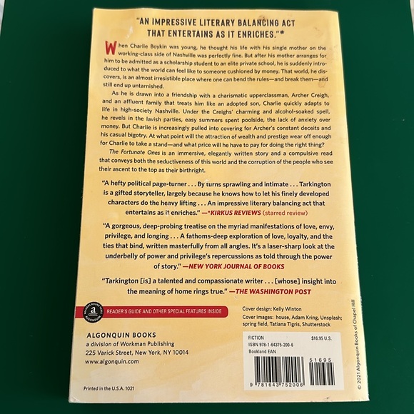 The Fortunate Ones by Ed Tarkington. Paperback. Good condition- some wear/ read - Picture 2 of 2